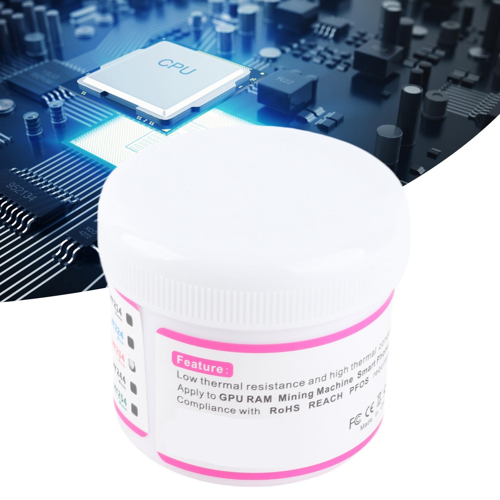FTVOGUE Pâte thermique silicone 100 g CPU -50 à 340°C