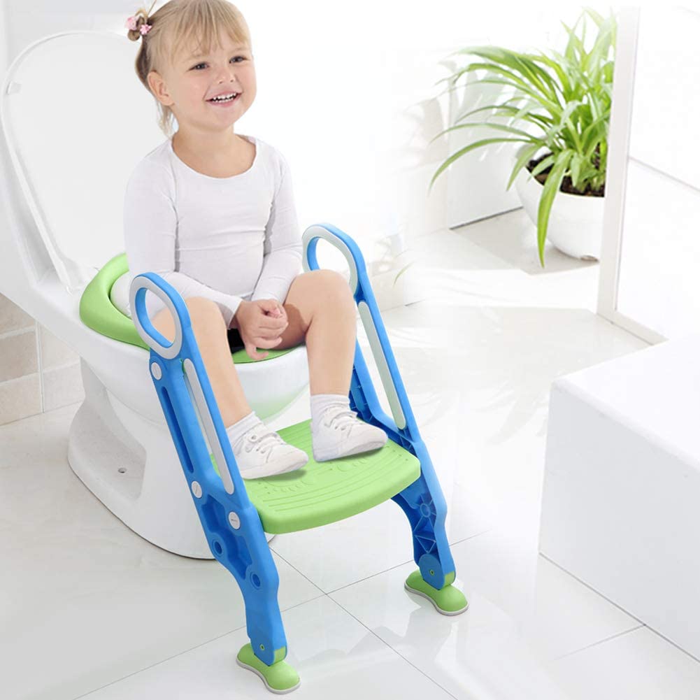 Ejoyous Health Beauty siège toilette enfant marche bleu