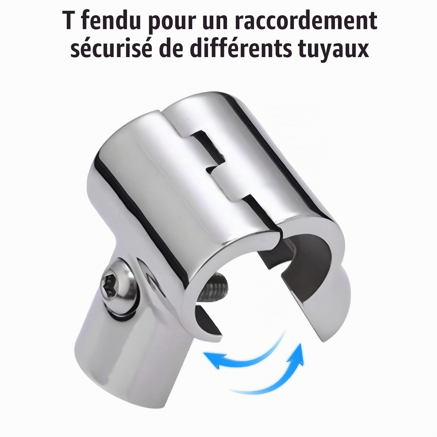 Tissting Vehicle Boat connecteur T inox 22 mm tube bateau