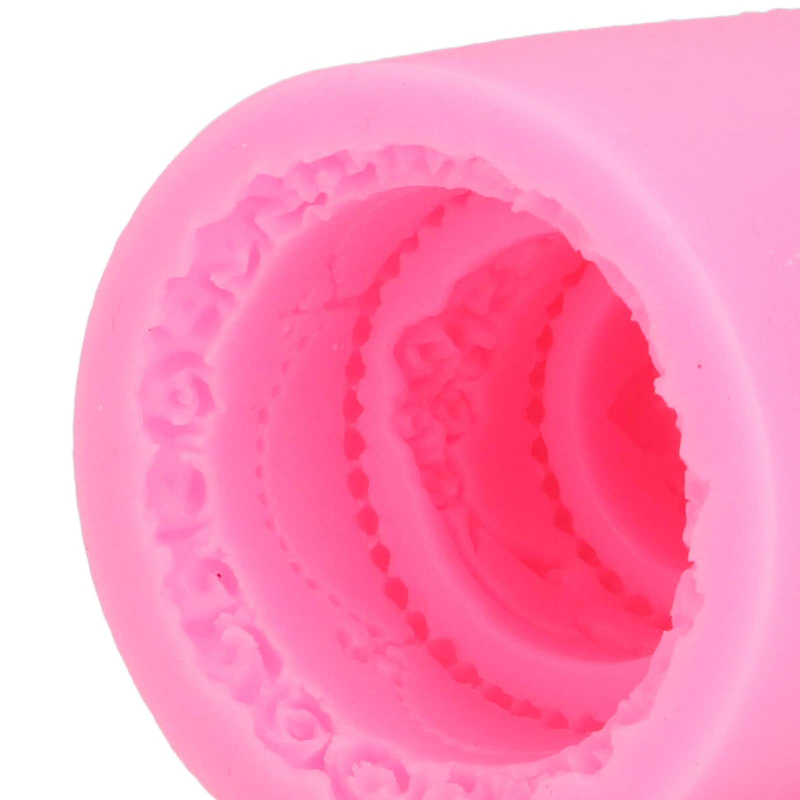 Tissting Mini Gâteau Mariage Moule Silicone Lot 2 Rose 6 cm