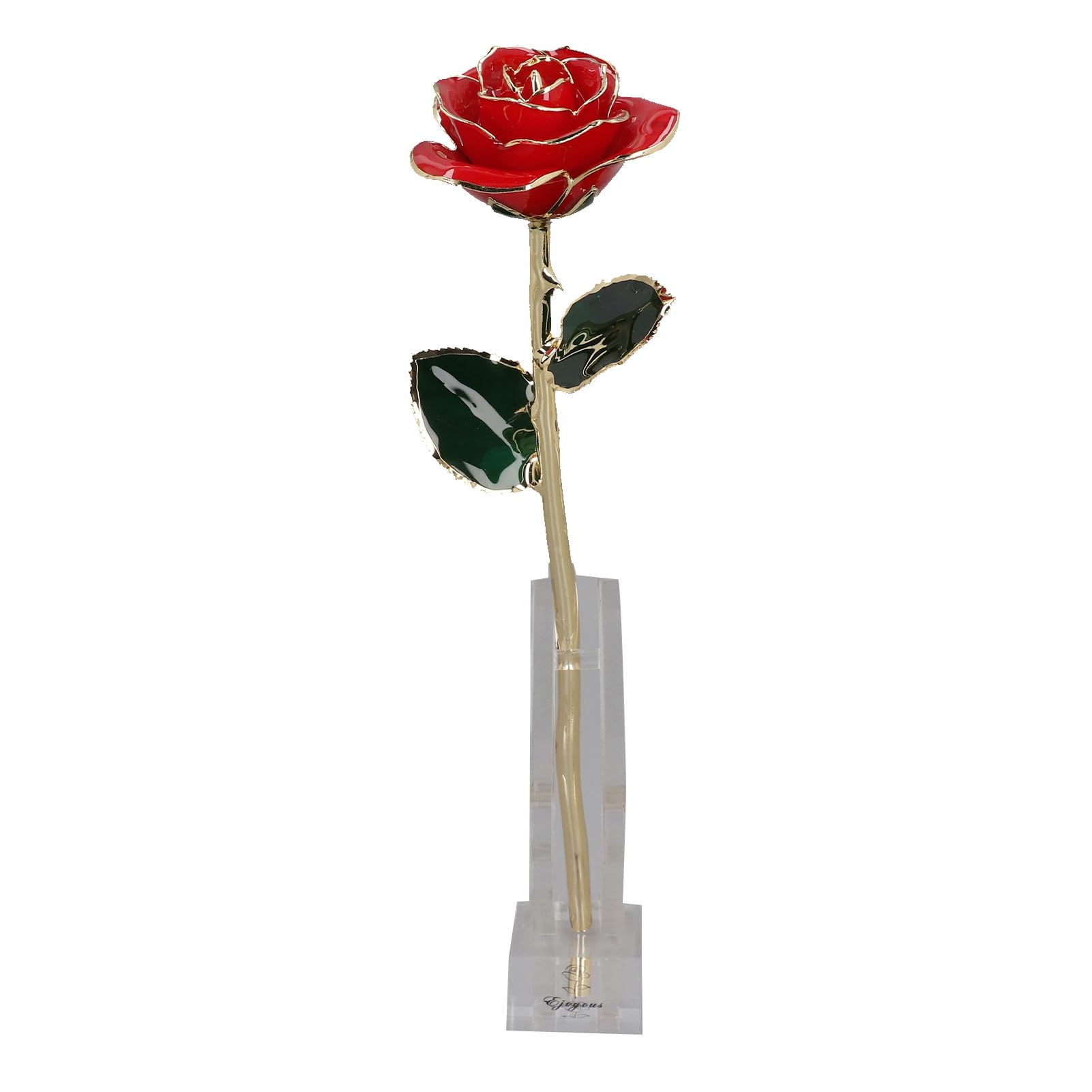 Ejoyous Living Room rose or 24K jaune doré avec support