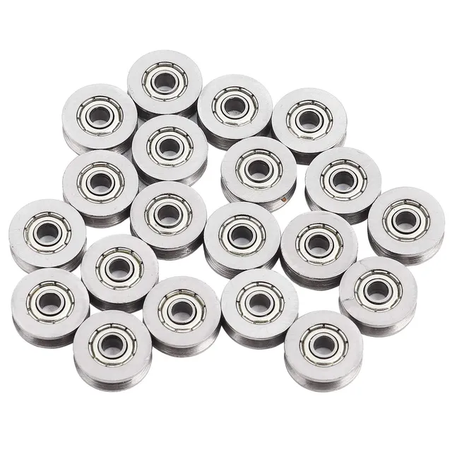 FTVOGUE Roulements Rainure V 3x12x4mm Carbone Lot 20