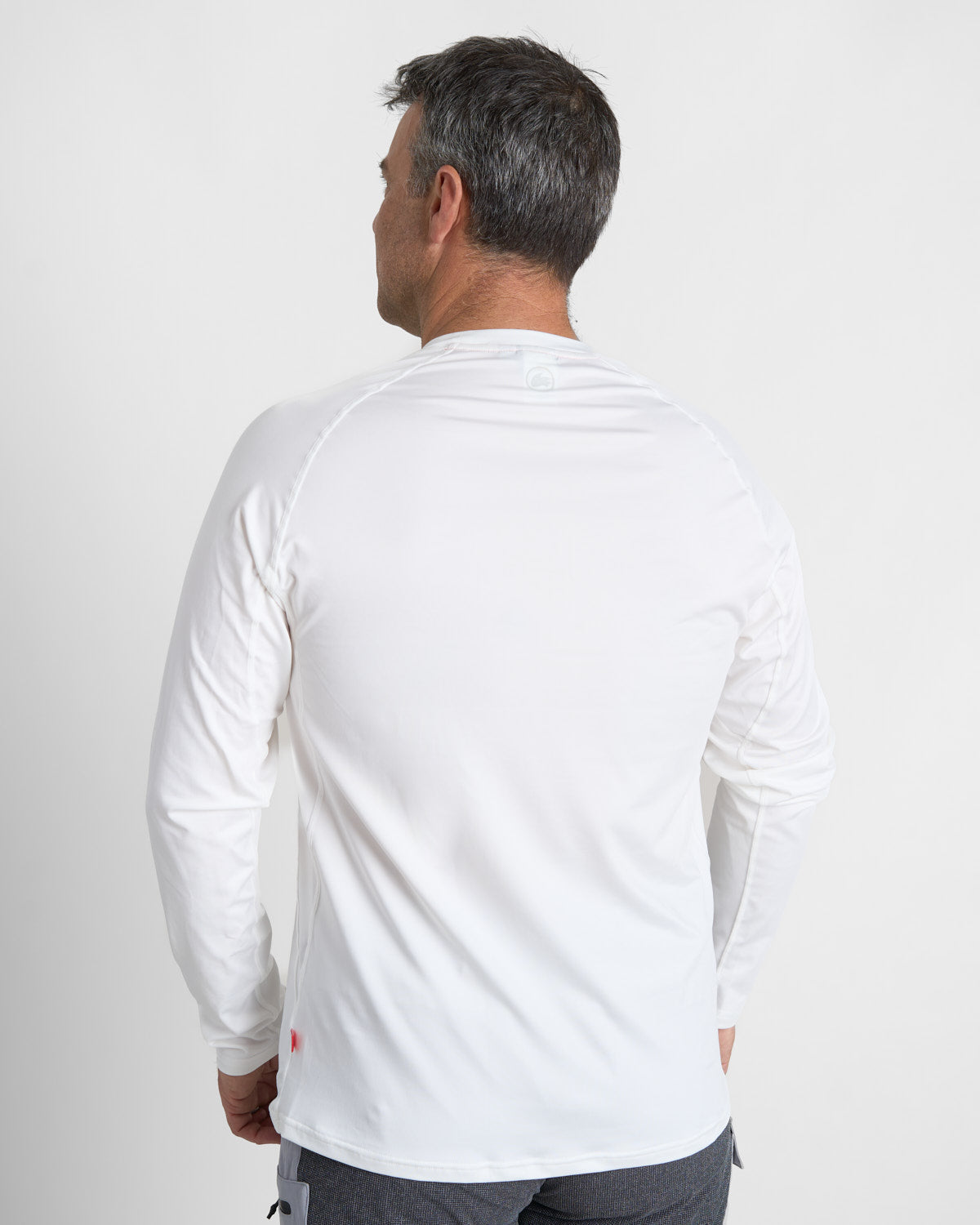 Rooster Tech Tops Long Sleeve Tech Tee t-shirt manches longues blanc UPF 50+