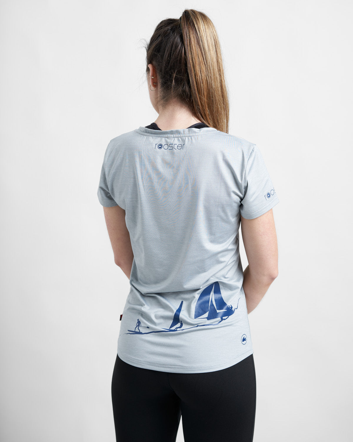 Rooster T-Shirt Femme Technique UV50+ Gris Pétrole
