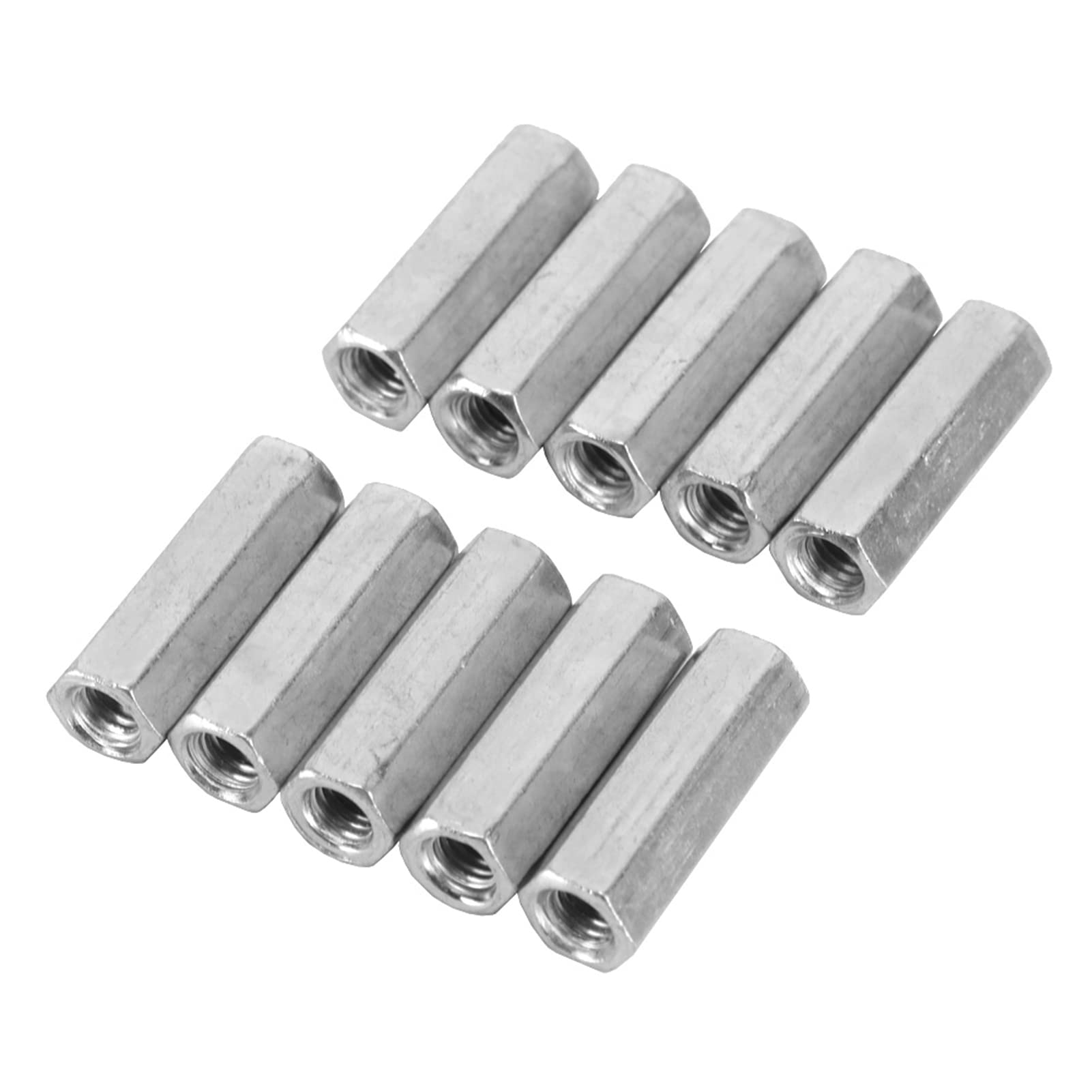 FTVOGUE Écrous Longs M6x30 Acier Hexagonal Lot 10