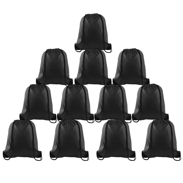 FEPITO Bags & Pouches sac cordon noir 39x34cm polyester