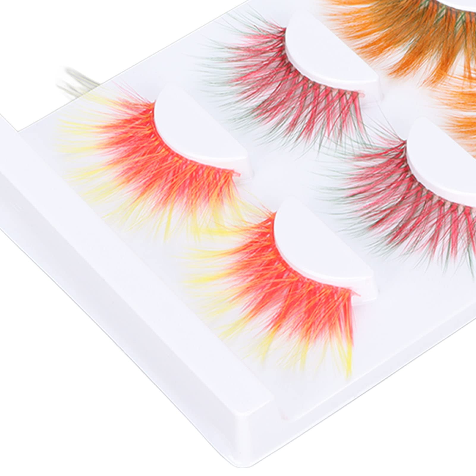 Tissting Faux cils colorés 6D longs lot 5 paires