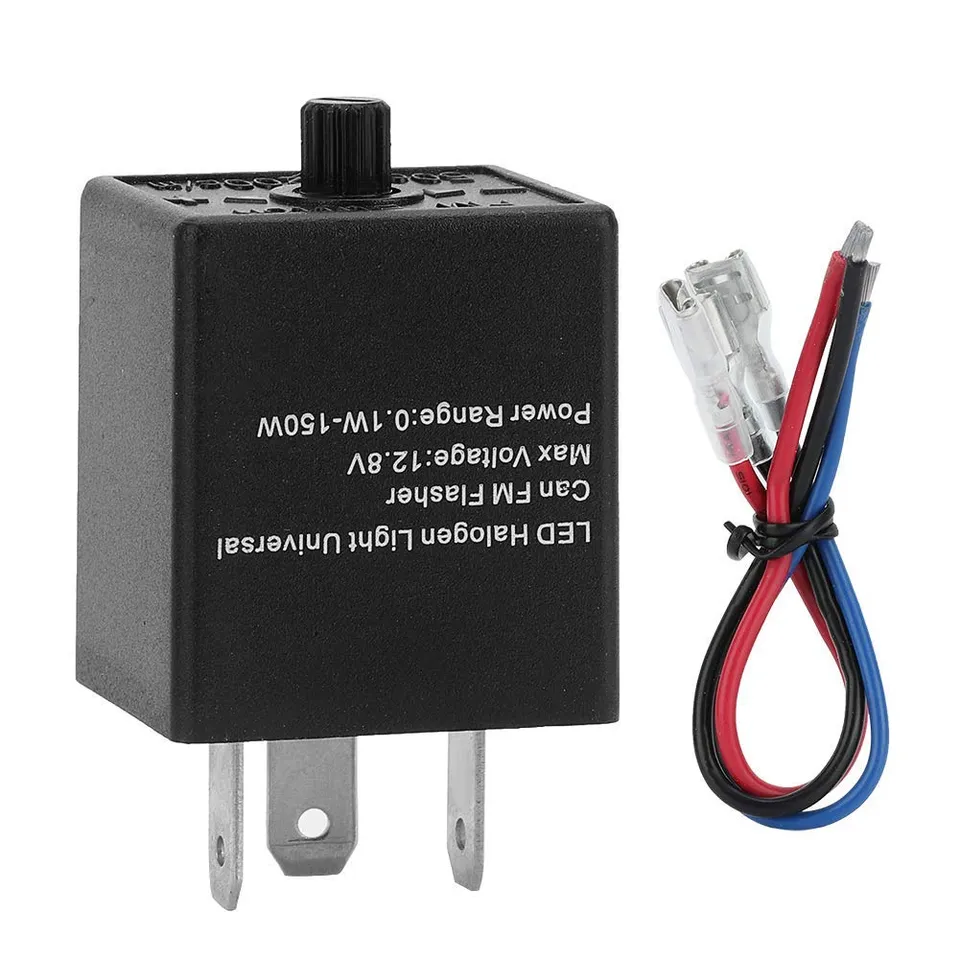 Ejoyous relais clignotant LED 3 broches 12V 24V réglable