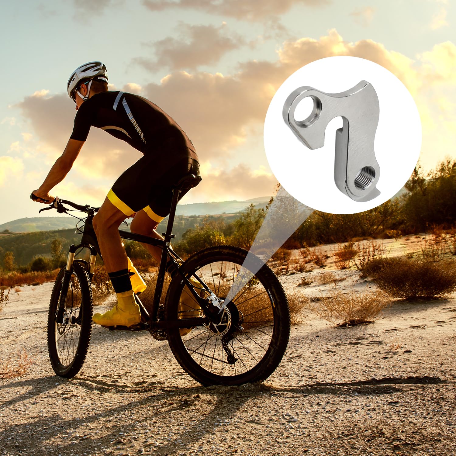 Tissting Crochet Patte Dérailleur Arrière Vélo Inox + Vis