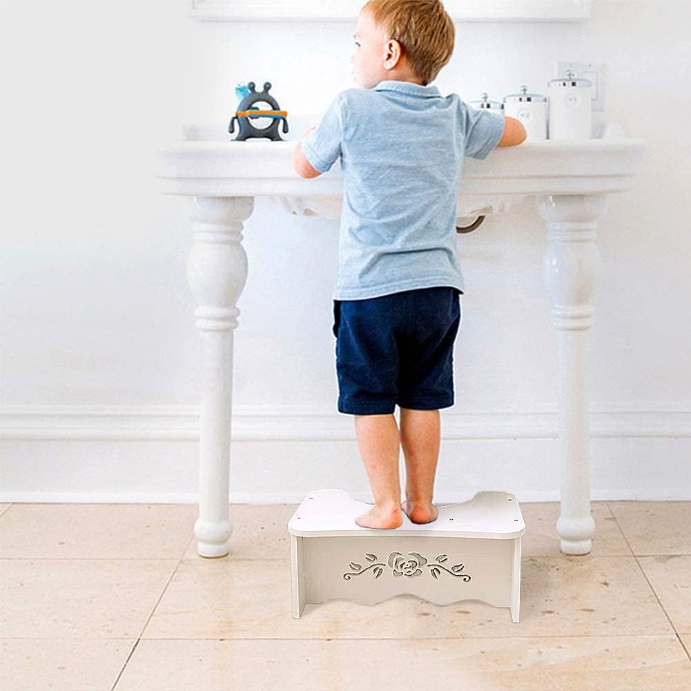 Ejoyous Tabouret Toilette Physiologique MDF Blanc 49,6cm