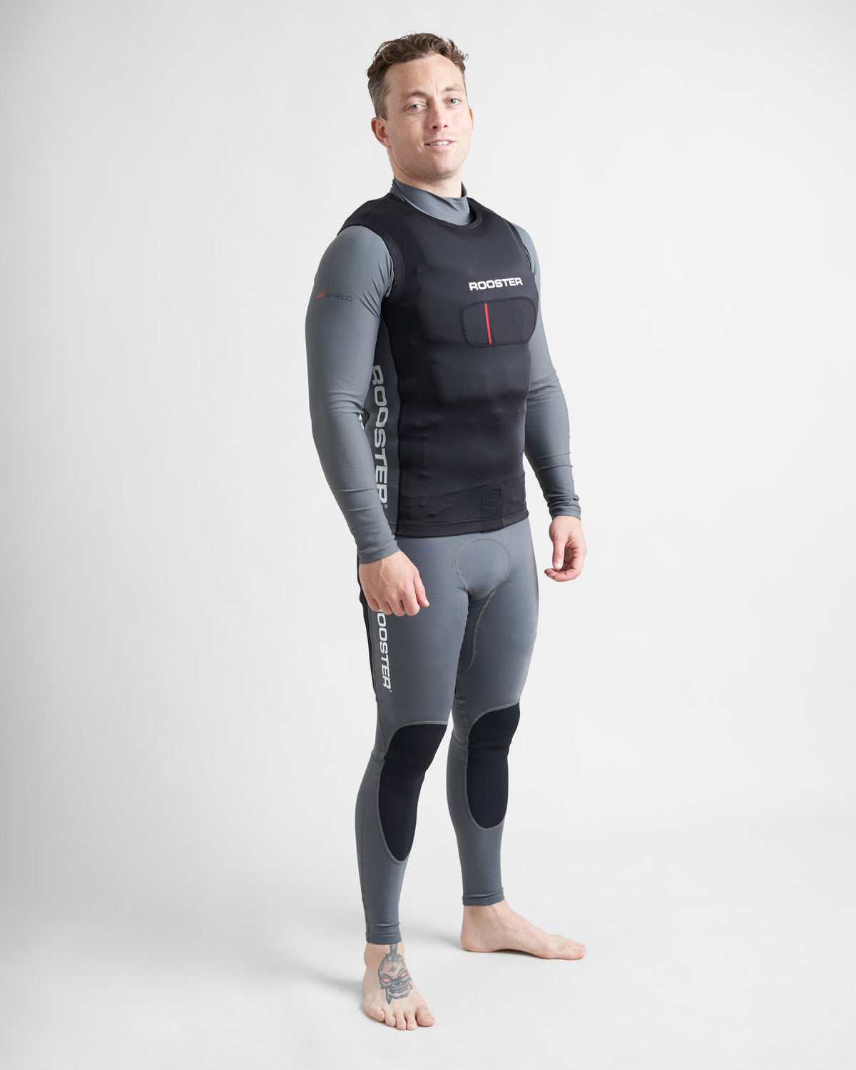 Rooster Pro Compression Bib harnais trapèze poche couteau taille L