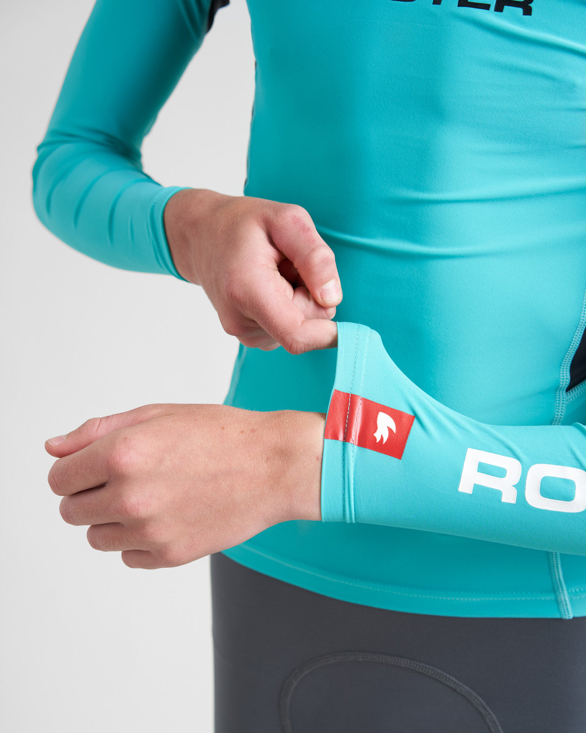 Rooster lycra junior manche longue Rash Top graphite