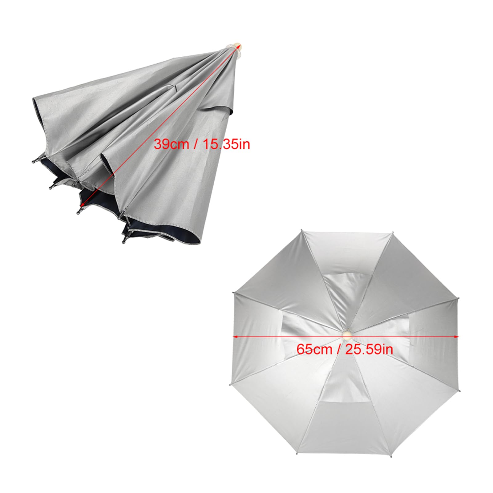 Ejoyous Sports Chapeau Parapluie 26 Pouces Pliable Anti-UV