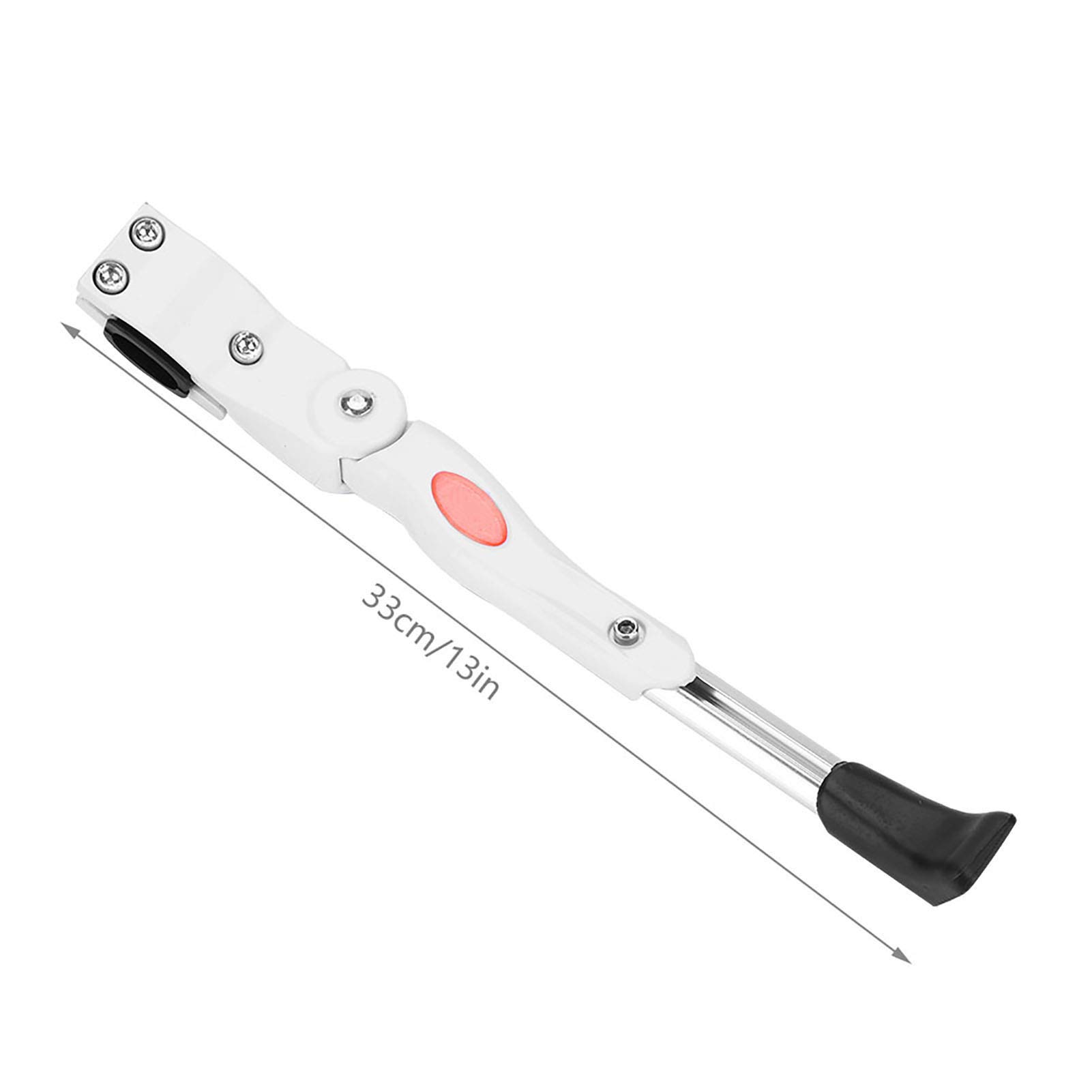 Tissting Béquille Vélo Alu béquille réglable 16-26 pouces blanc