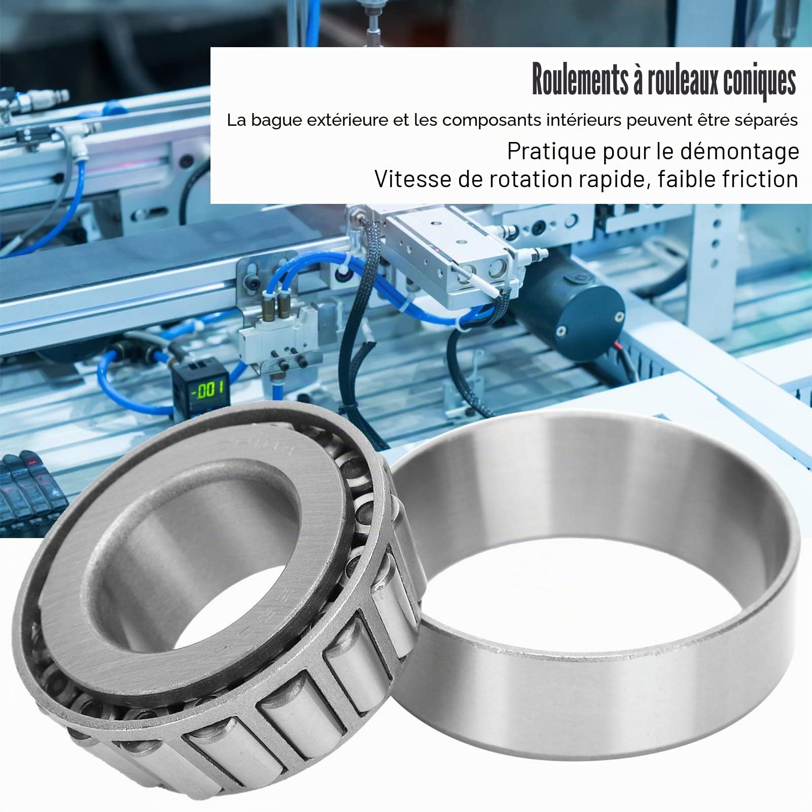 FTVOGUE 32205 roulement moyeu remorque acier lot 4