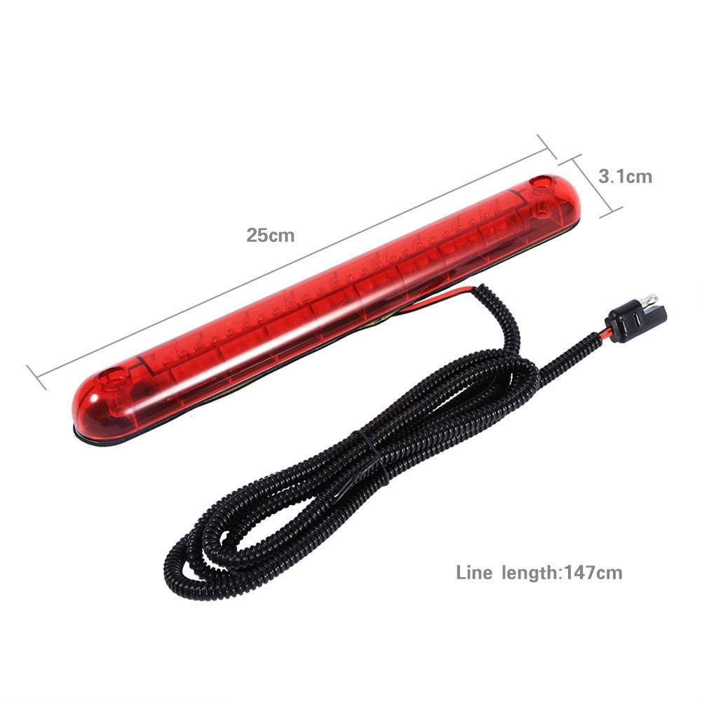 Ejoyous 24 LED feu stop 12V rouge universel etanche auto moto