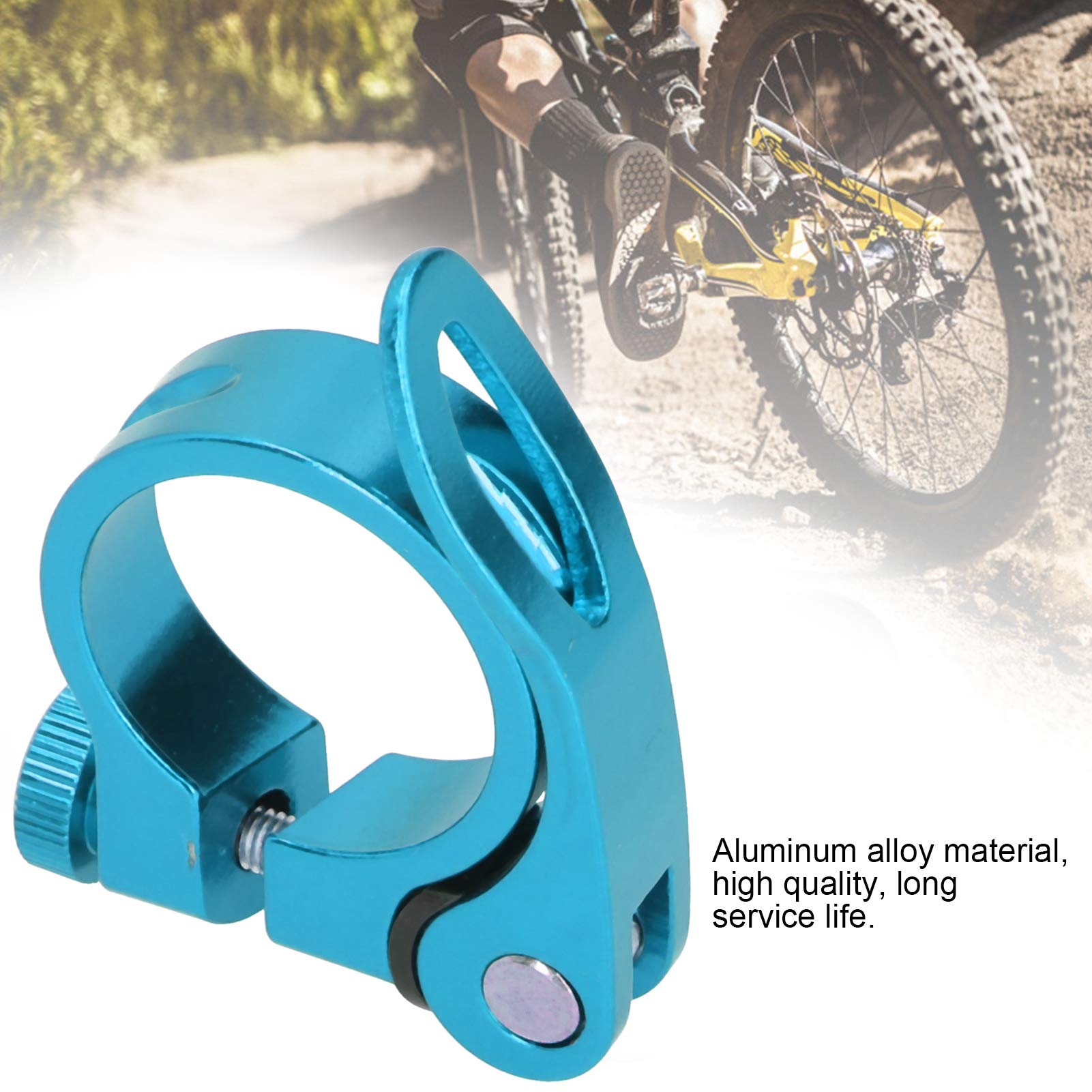 Tissting 35 mm collier de selle alu bleu lot de 2