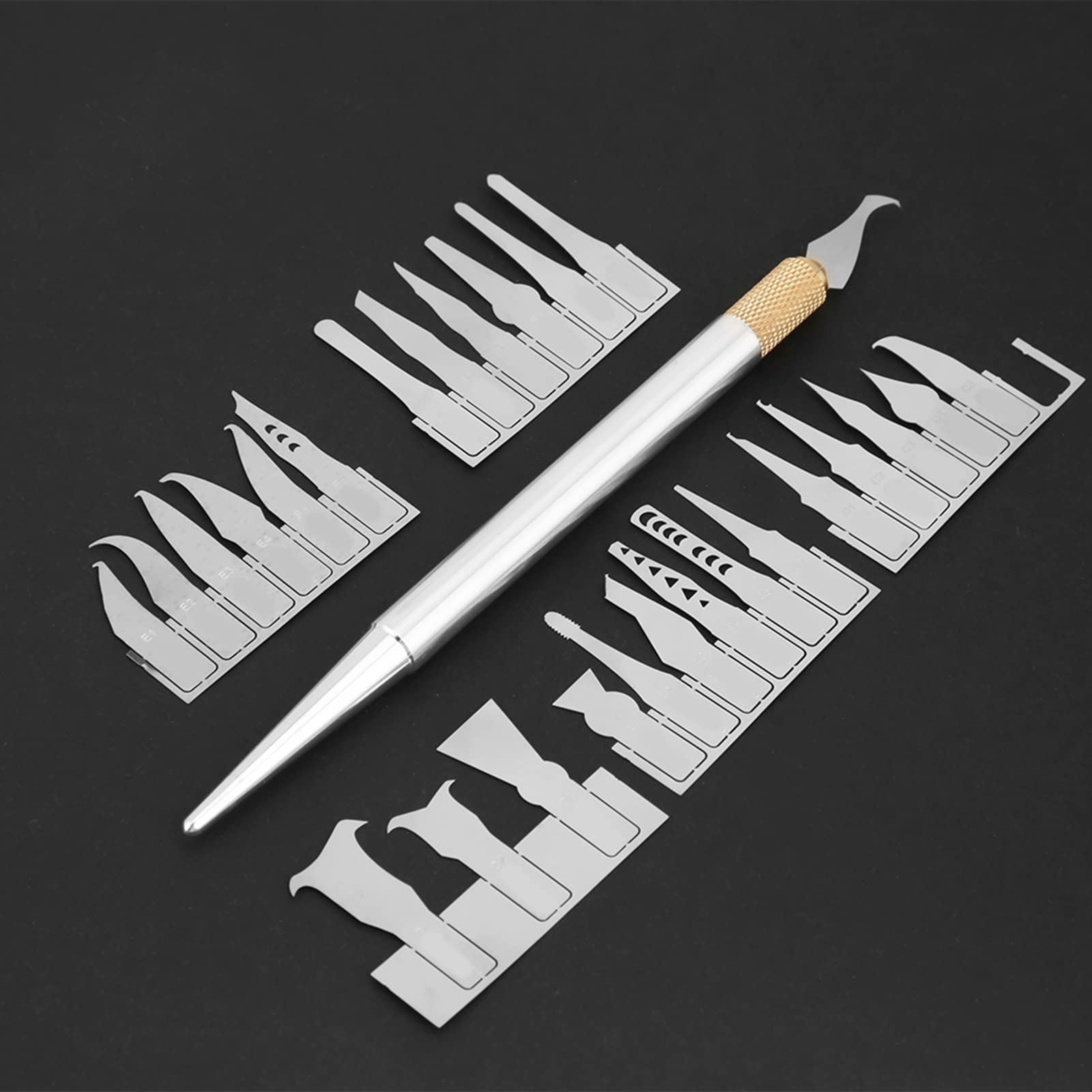 FTVOGUE Kit réparation puces IC 27 lames acier allié
