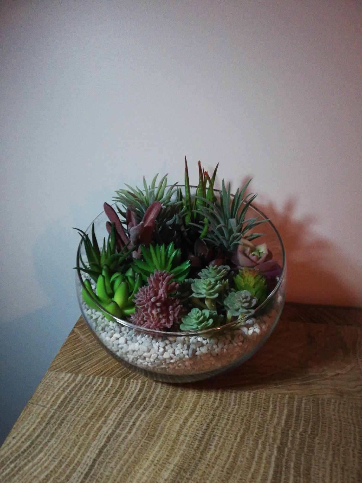 FEPITO Plantes Succulentes Artificielles 20 Pièces Vert Rouge