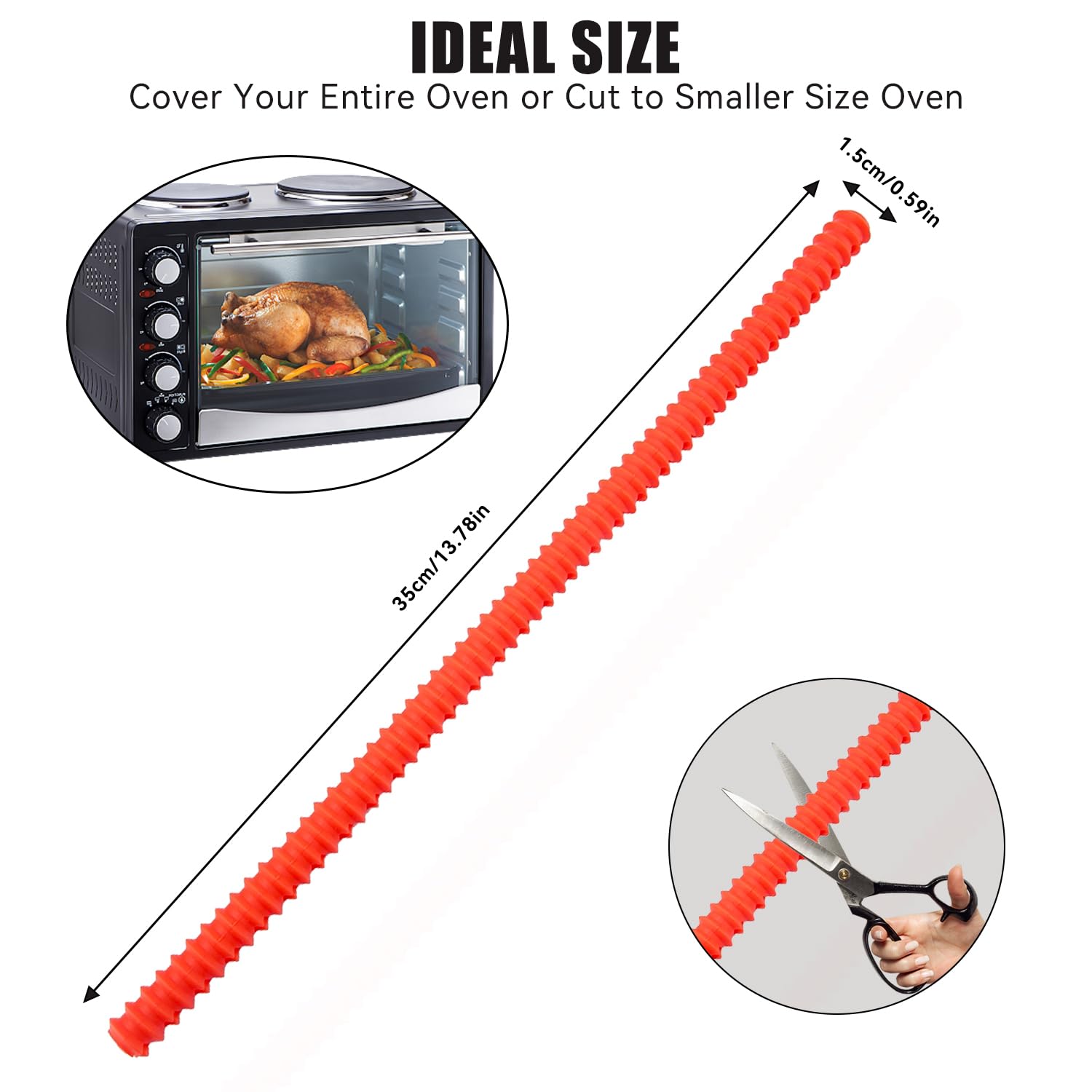 Tissting KITCHEN BATHROOM protège-grille four silicone 35 cm lot 2
