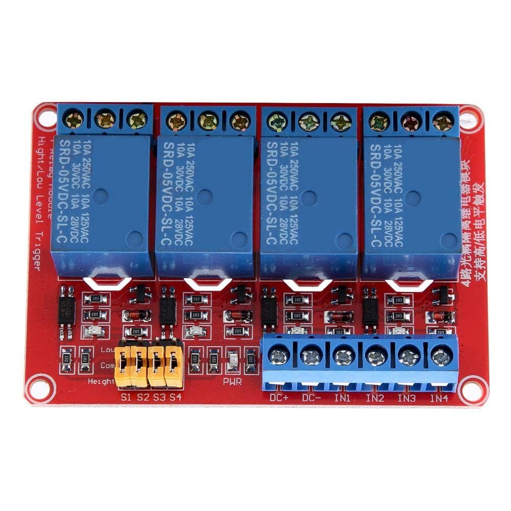 FTVOGUE Module Relais 4 Canaux 5V Optocoupleur