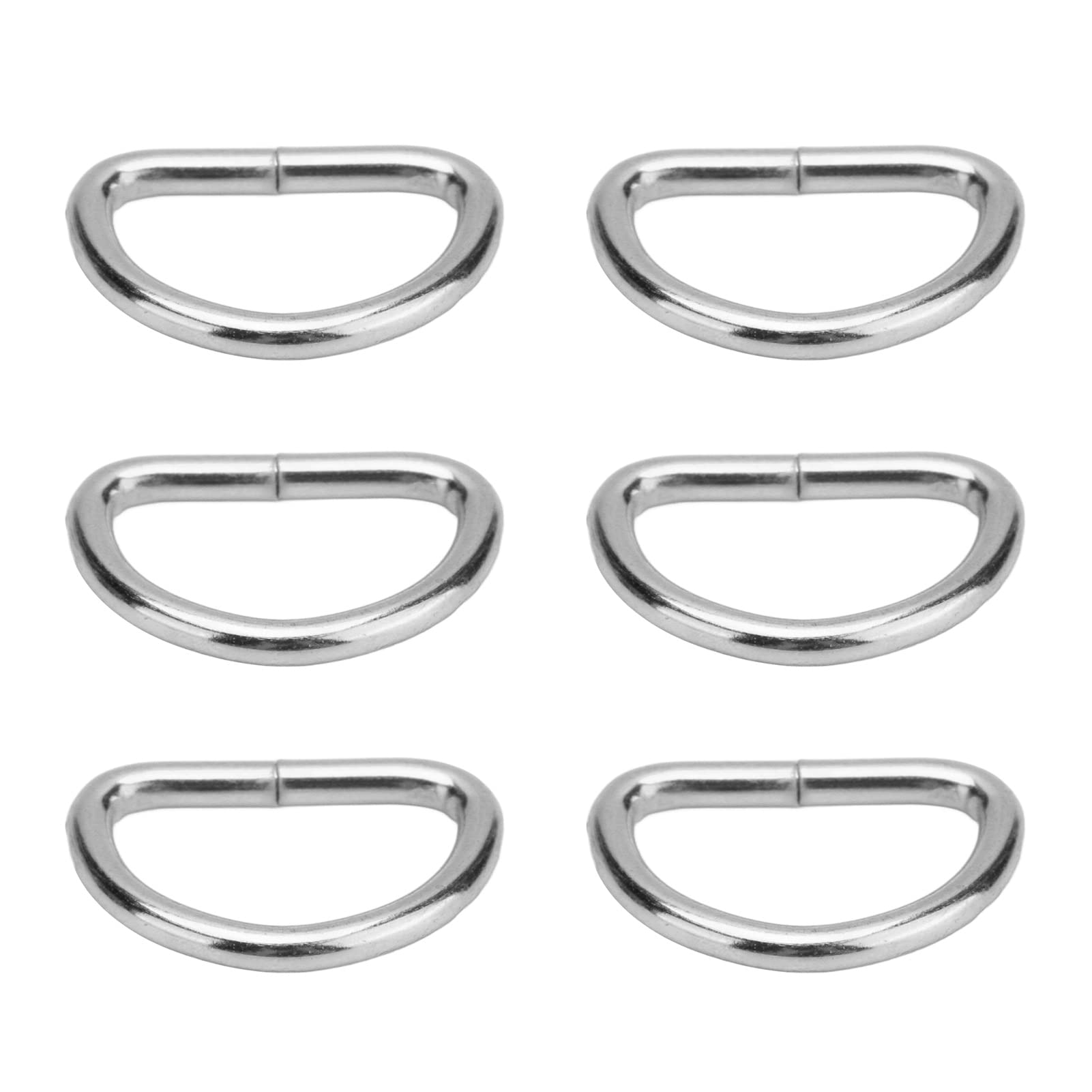Tissting DIY anneaux en D argent fer 10 mm lot 100