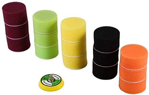 Ejoyous Kit Polissage 16 Pièces Éponge M6 Voiture