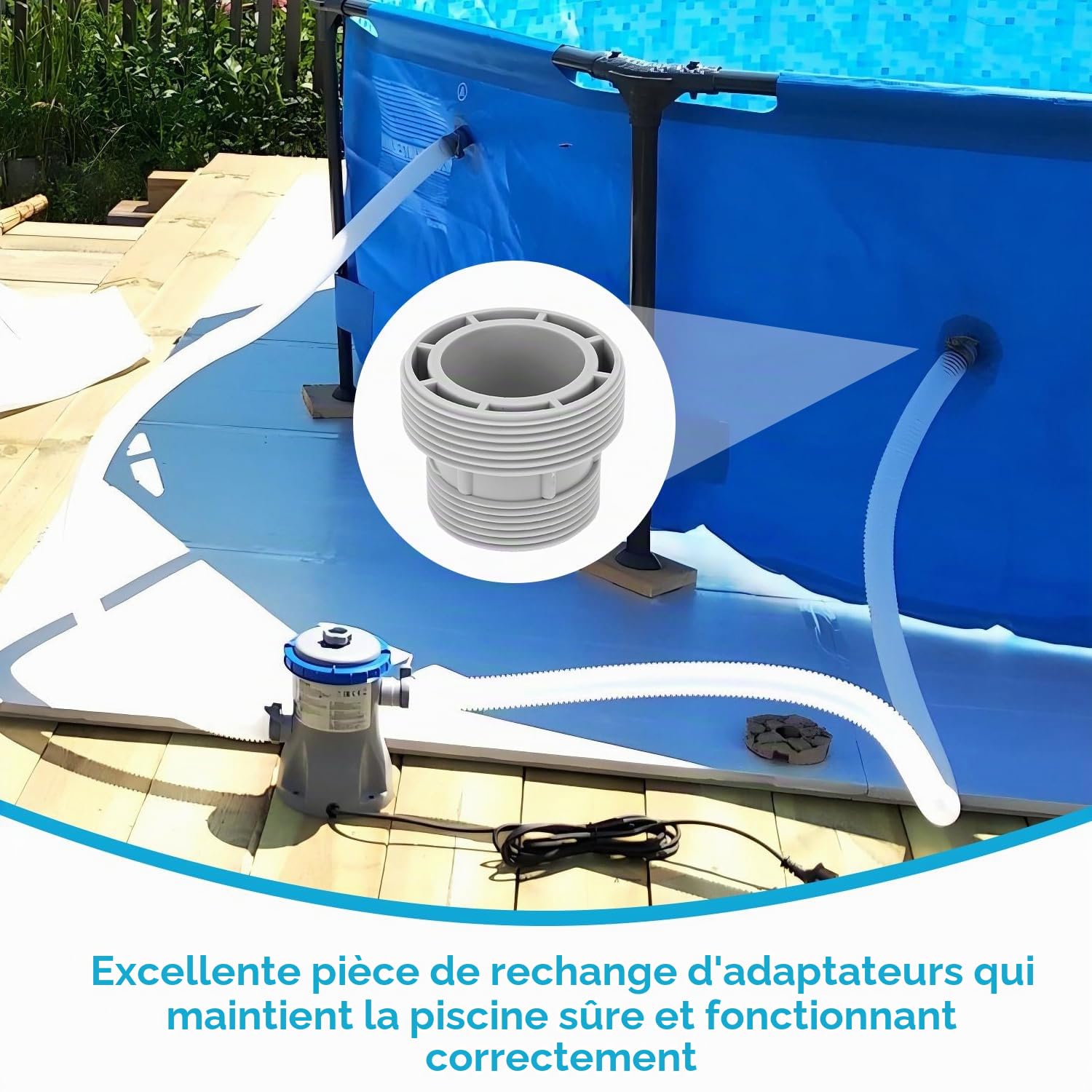 Tissting OUTDOOR kit 2 adaptateurs tuyau piscine 60/47mm