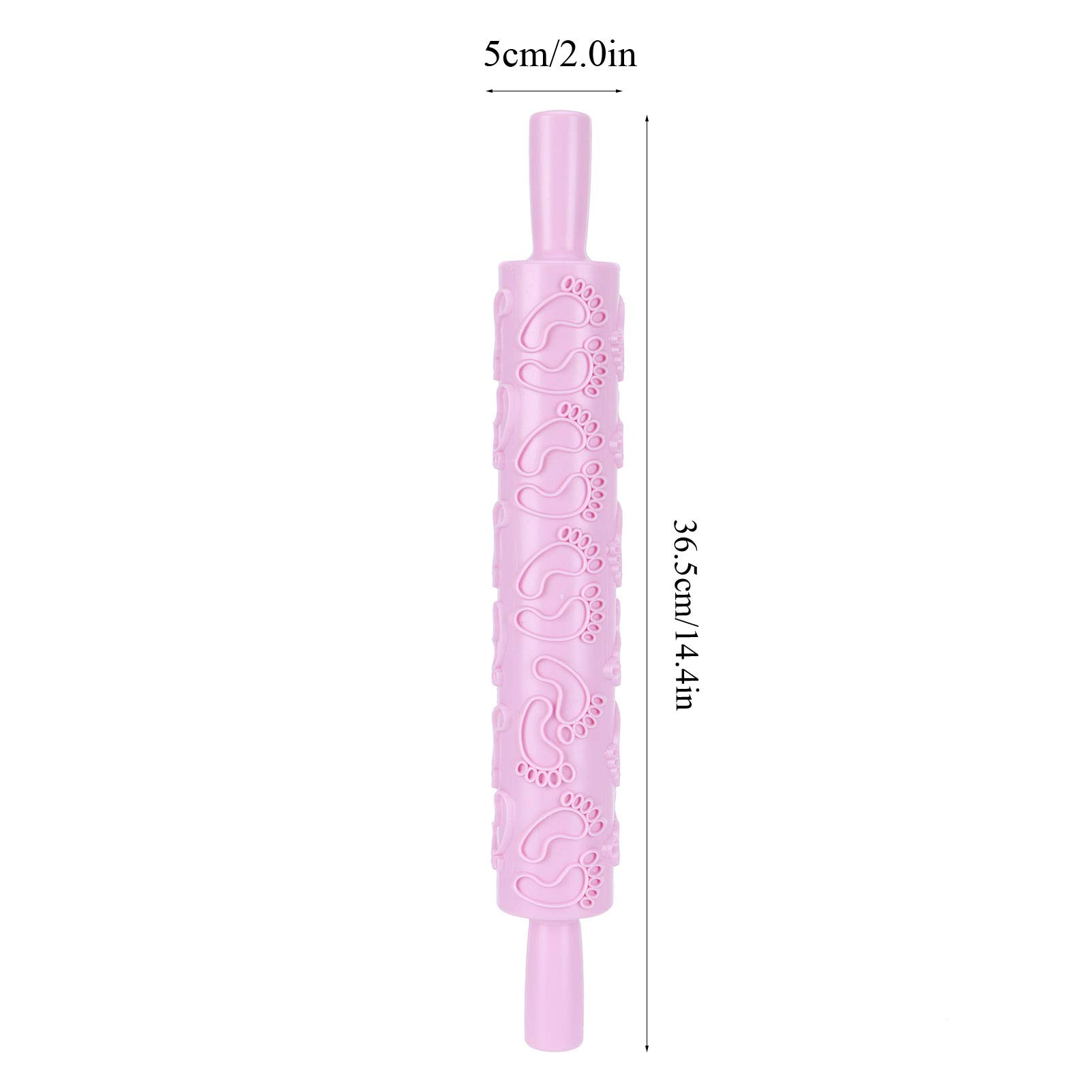 Tissting Rouleau Pâtisserie Relief Rose Motif 3D