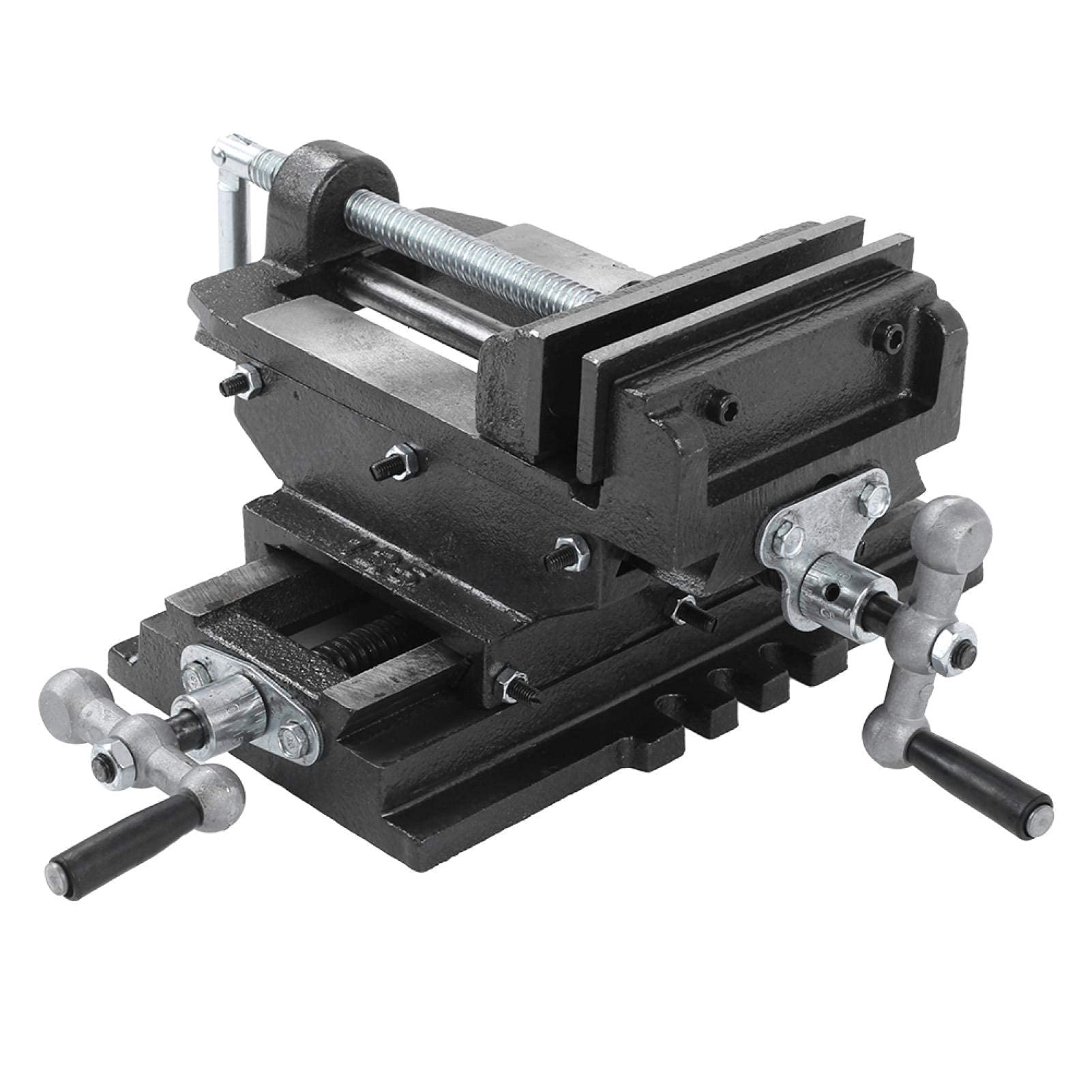 Ejoyous Tool étau croisé 2 axes fonte 130 mm perceuse