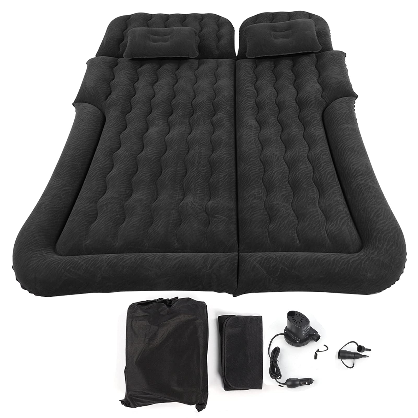 Ejoyous matelas gonflable voiture SUV noir + pompe