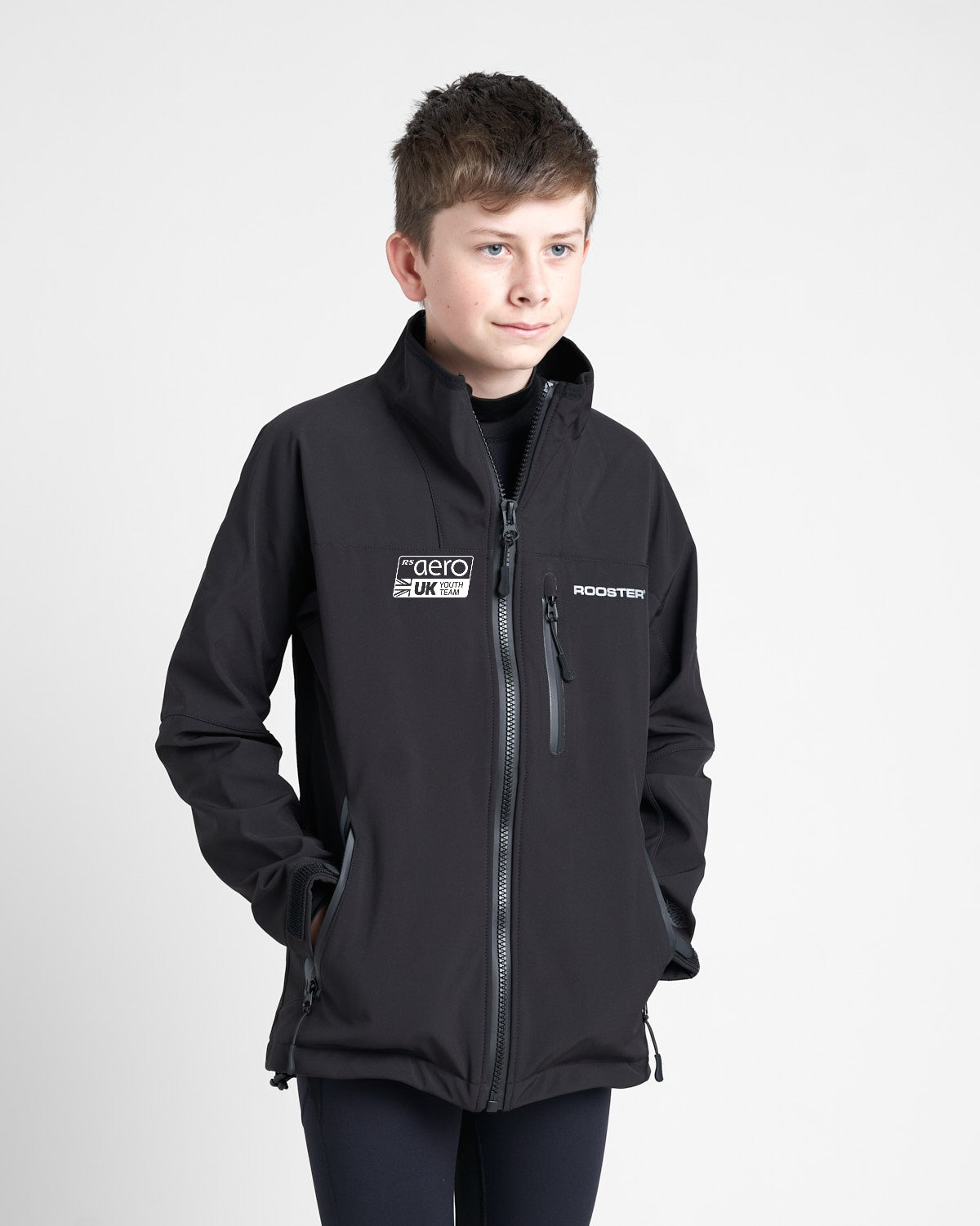 Rooster Coastal veste softshell junior sans capuche noir RS Aero