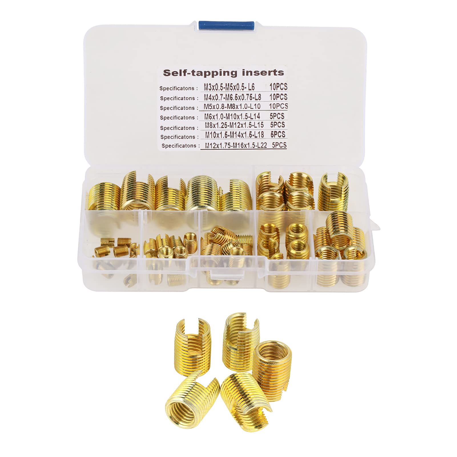 FTVOGUE Kit 50 Inserts Autotaraudeurs M3-M12