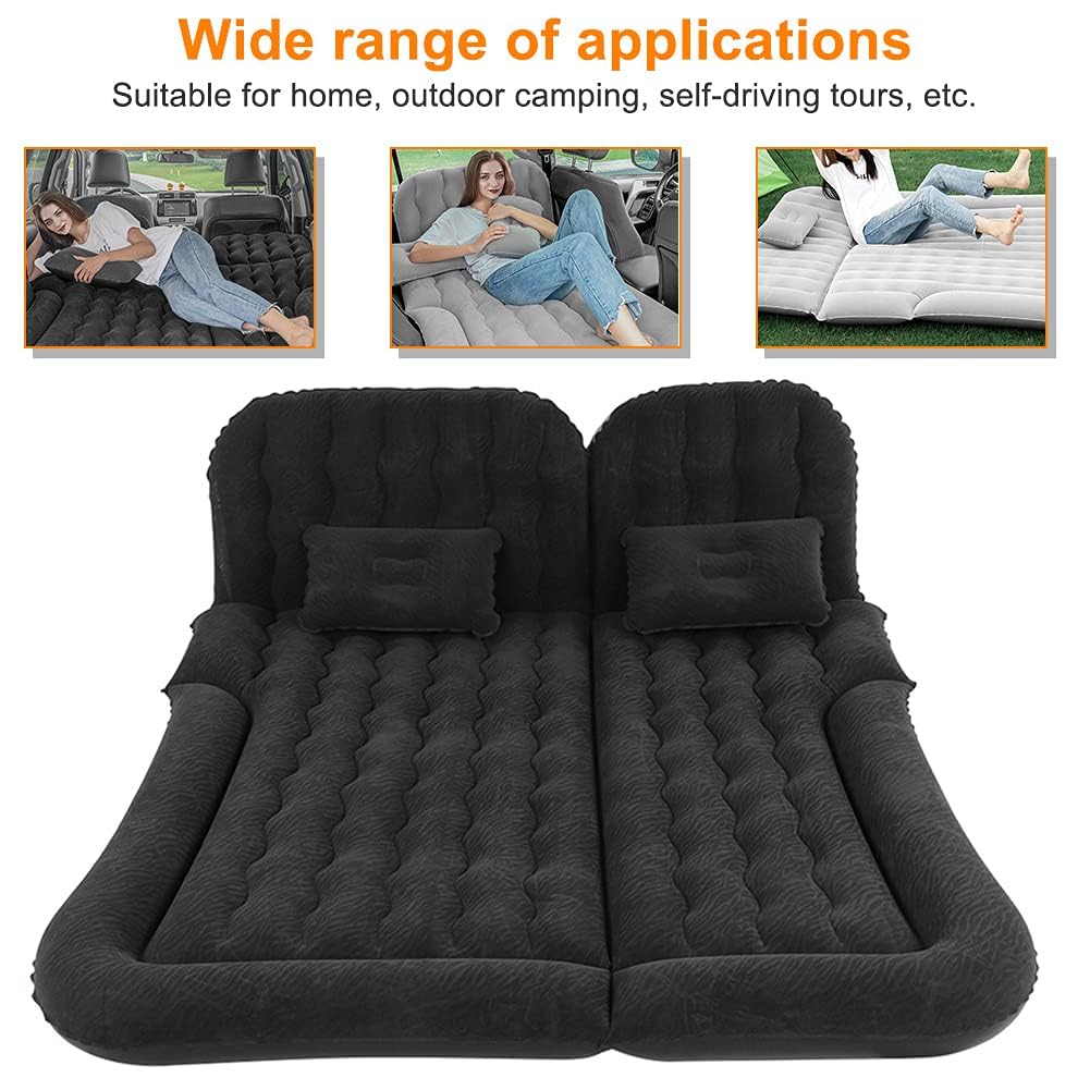 Ejoyous matelas gonflable voiture SUV noir + pompe