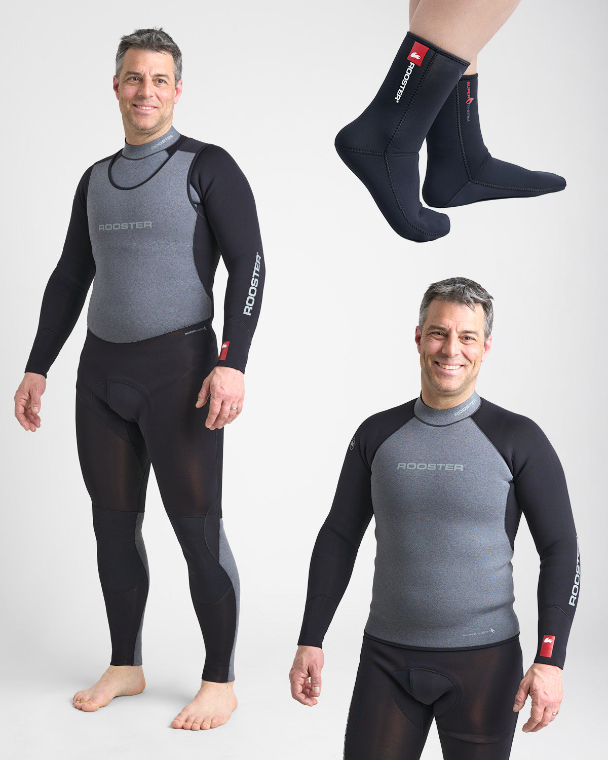 Rooster Supertherm set 4mm long john+top+chaussons