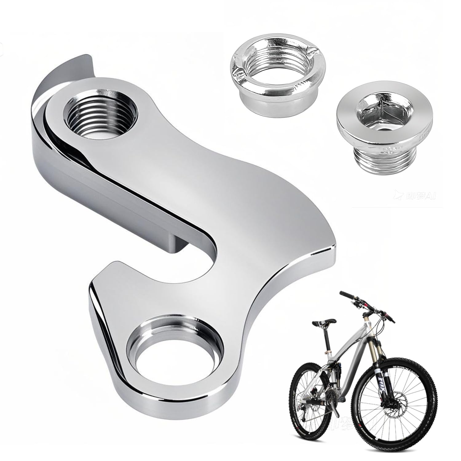 Tissting Crochet Patte Dérailleur Arrière Vélo Inox + Vis