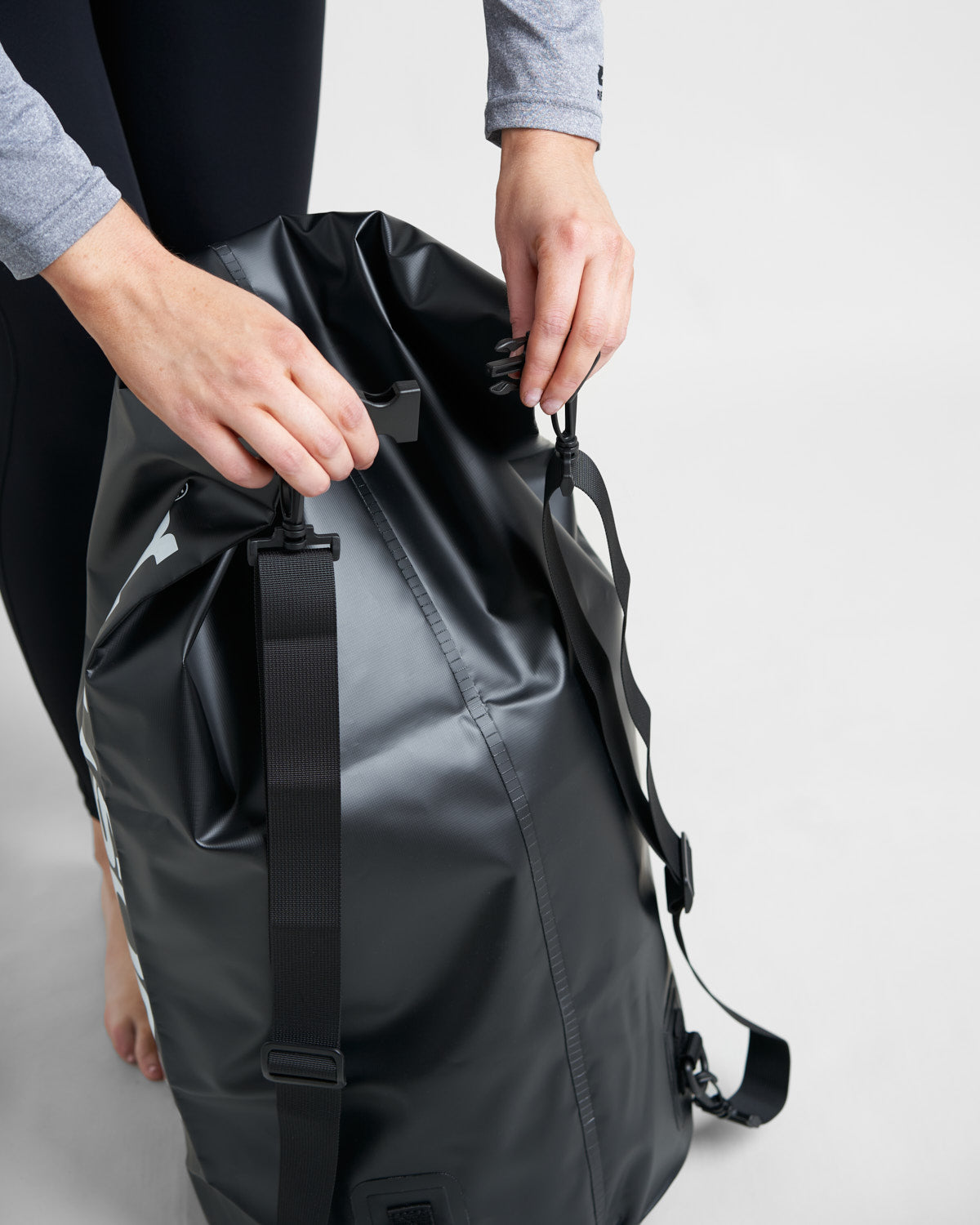 Rooster Roll Top 60L sac étanche soudé Noir