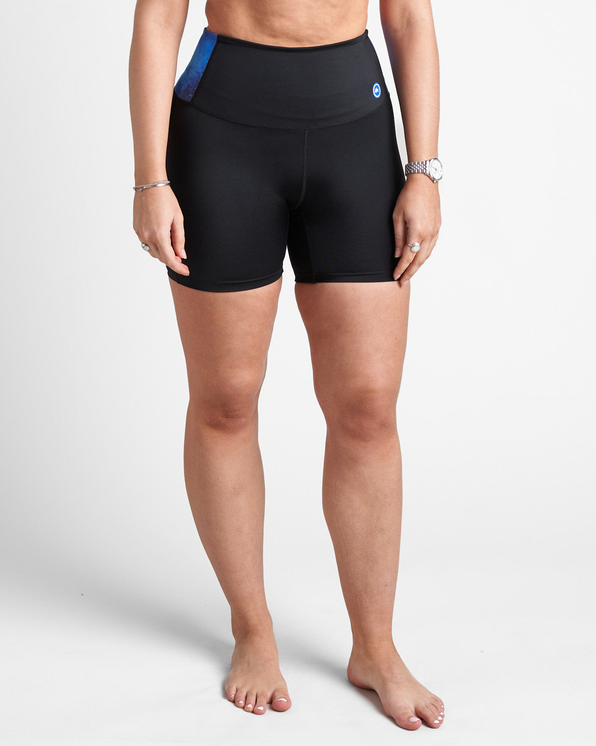 Rooster Tech Bottoms short sport femme taille haute Azure