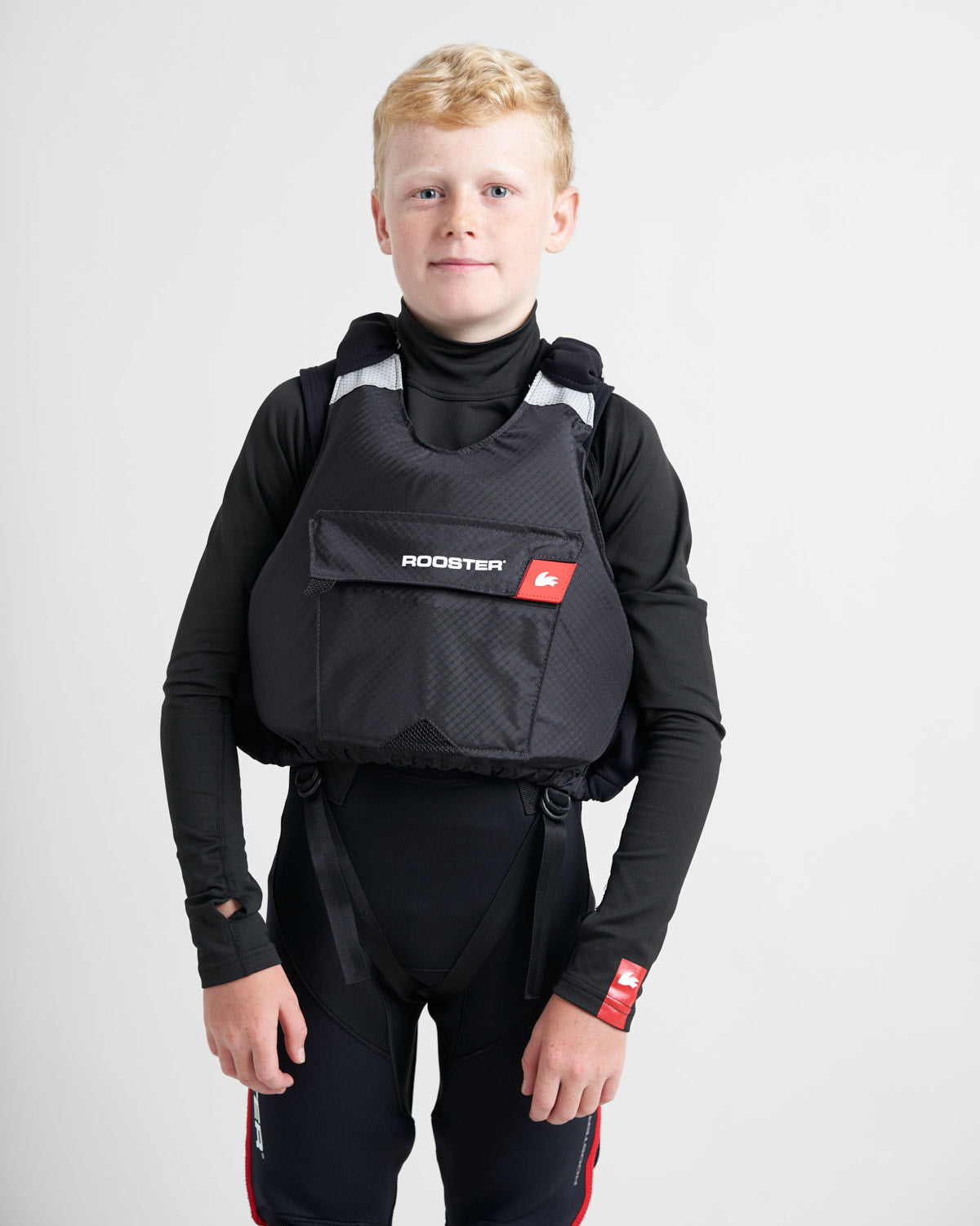 Rooster Buoyancy Aids gilet Junior Diamond noir 50N