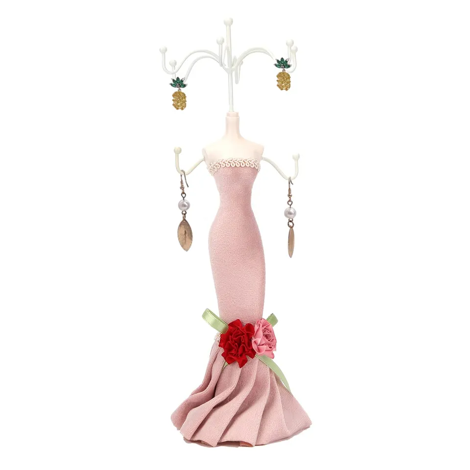 Tissting Présentoir Bijoux Robe Princesse Rotatif Résine