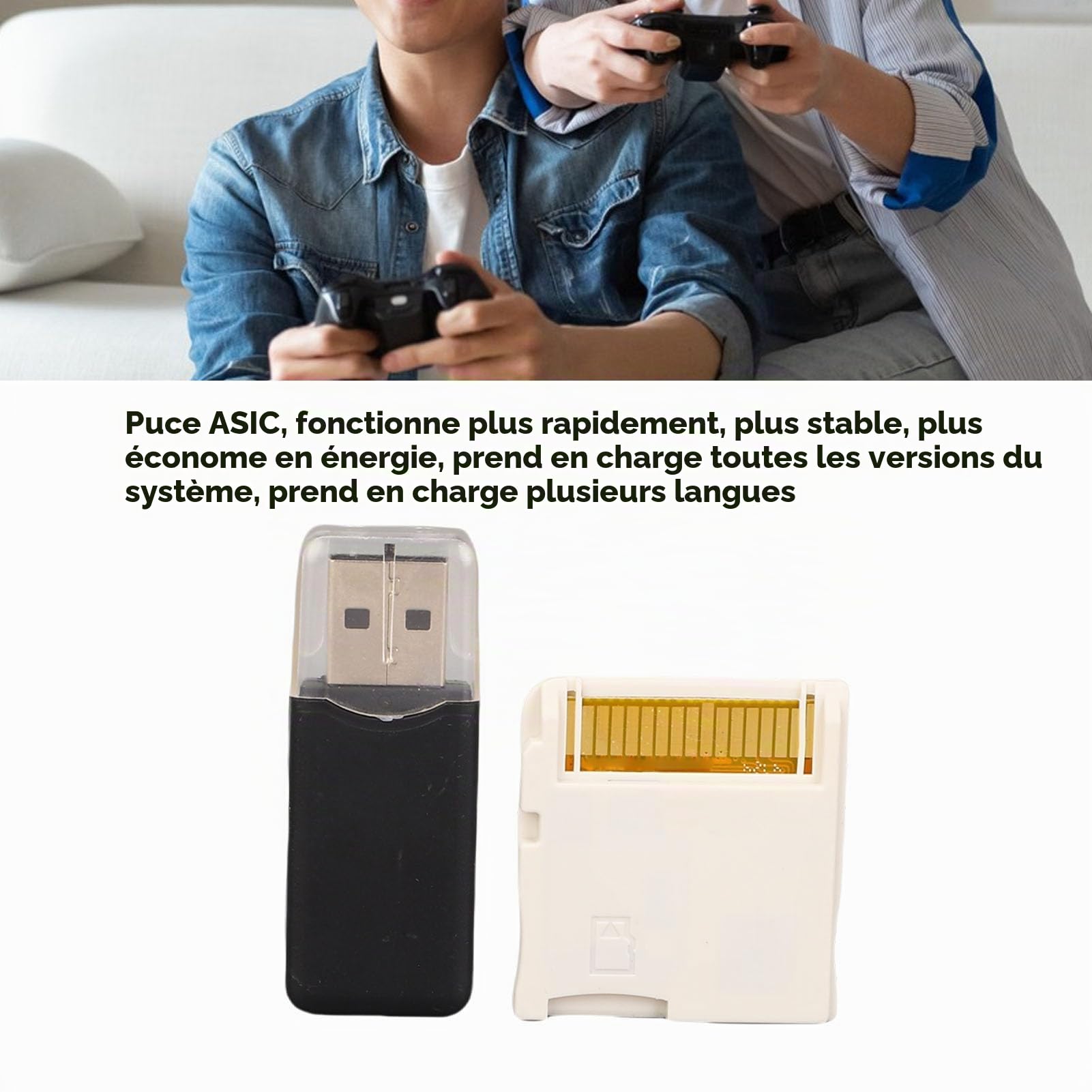 Ejoyous R4 2025 carte flash DS blanche + lecteur