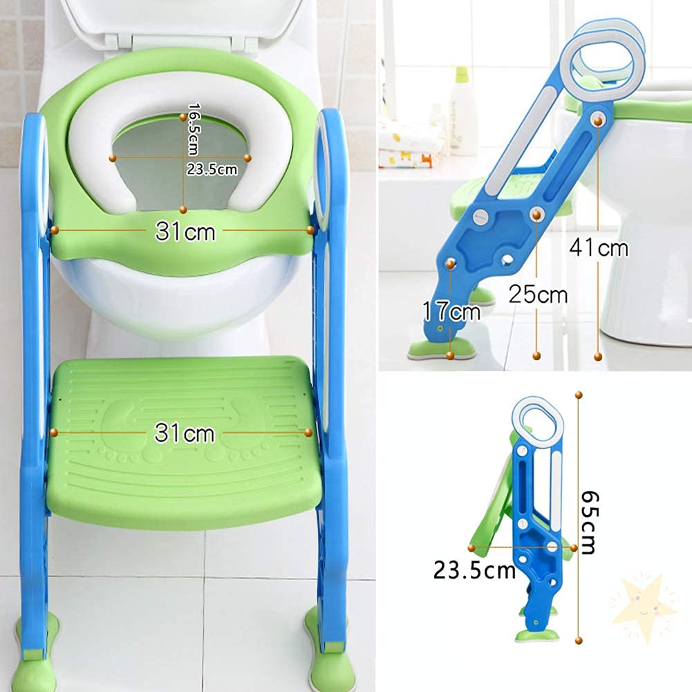 Ejoyous Health Beauty siège toilette enfant marche bleu
