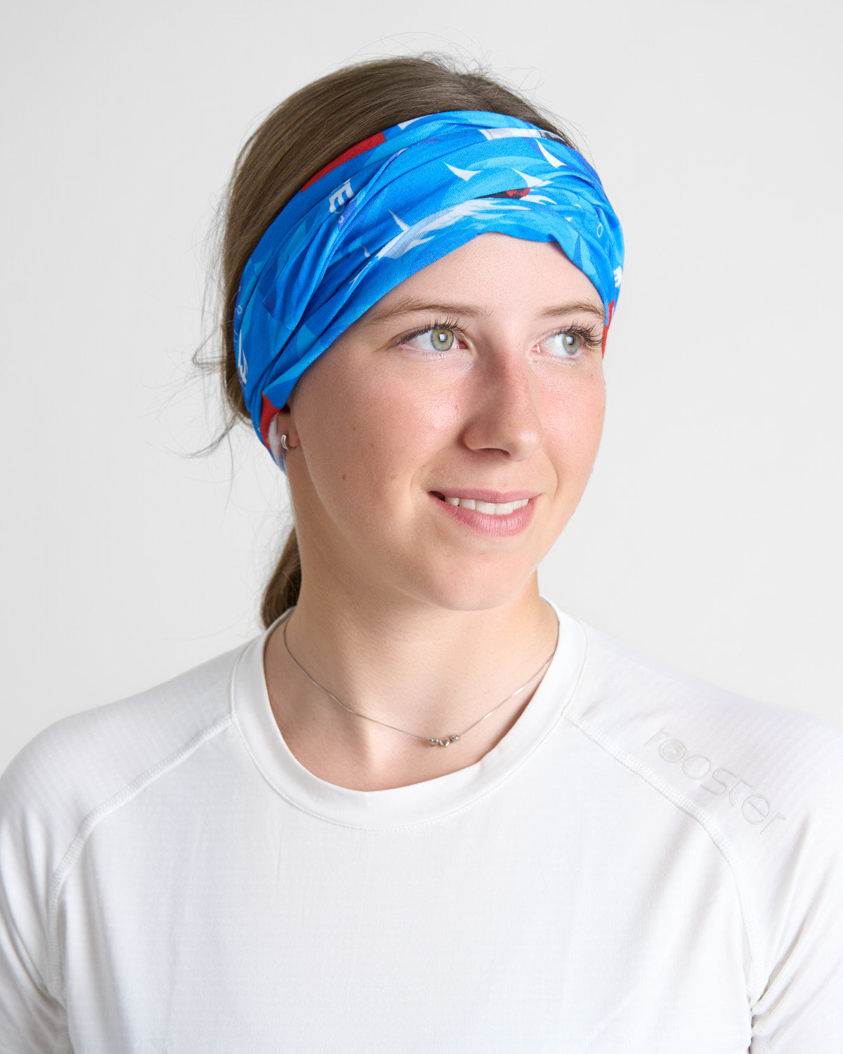 Rooster Hats & Headwear UV Neck Sleeve tour de cou bleu polyester recyclé