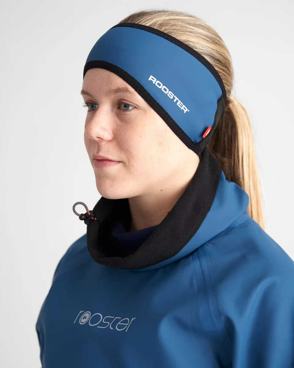 Rooster Aquafleece Headband bandeau bleu coupe-vent