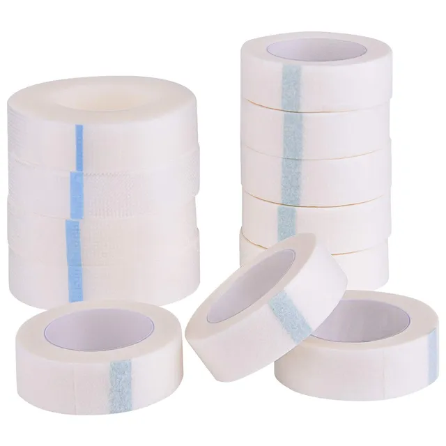 FEPITO 12 Rouleaux Ruban Extension Cils Micropore 9m