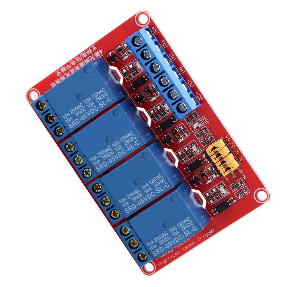 FTVOGUE Module Relais 4 Canaux 5V Optocoupleur