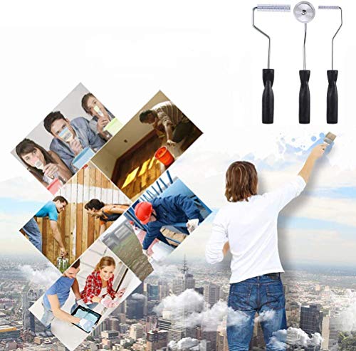 Ejoyous Home Improvement Tool Rouleau Débulleur 3pcs 50/75mm