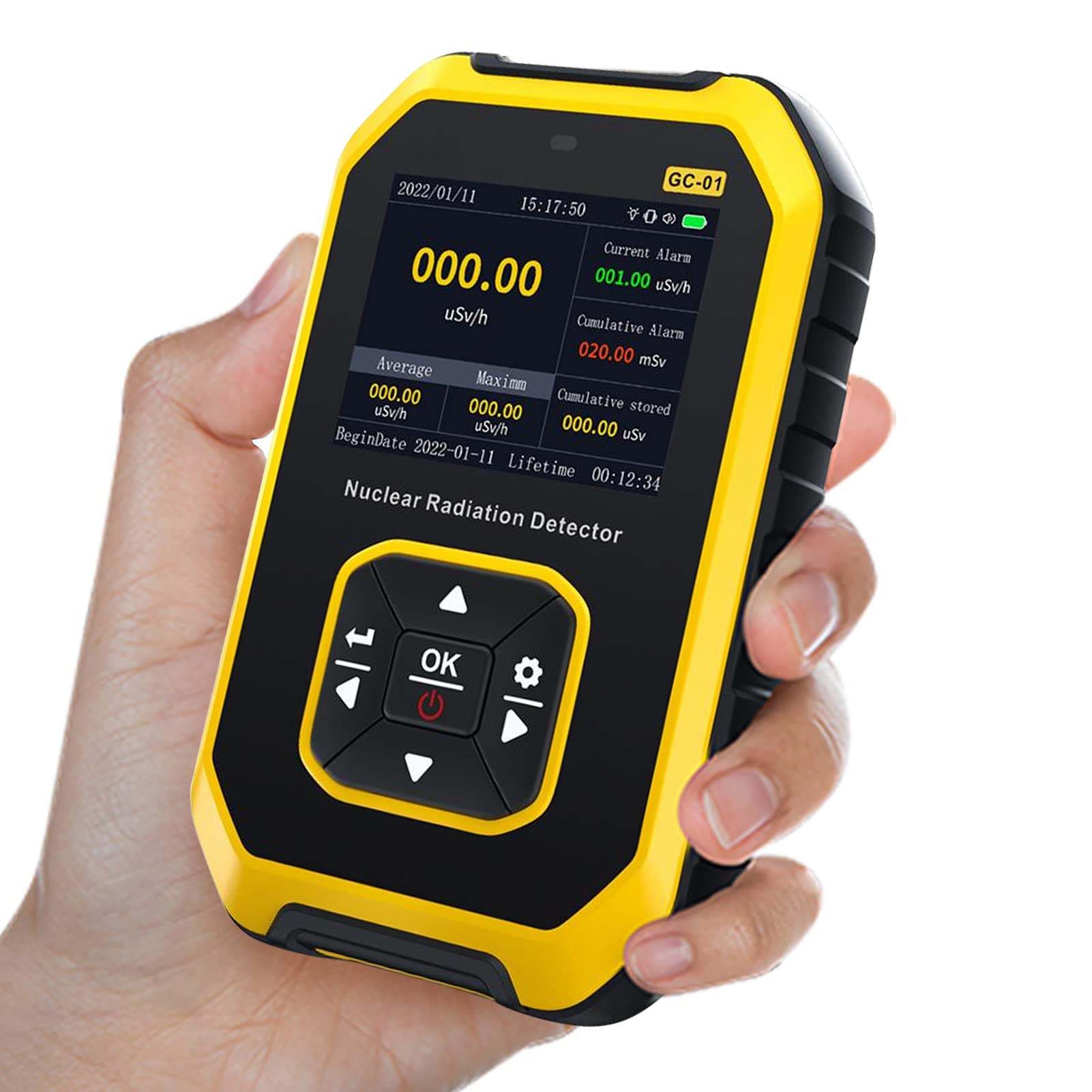 Jadeshay Installation Électrique compteur Geiger LCD 1100 mAh