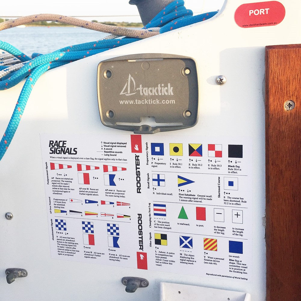 Rooster Merchandise Race Signals sticker 23x15 cm