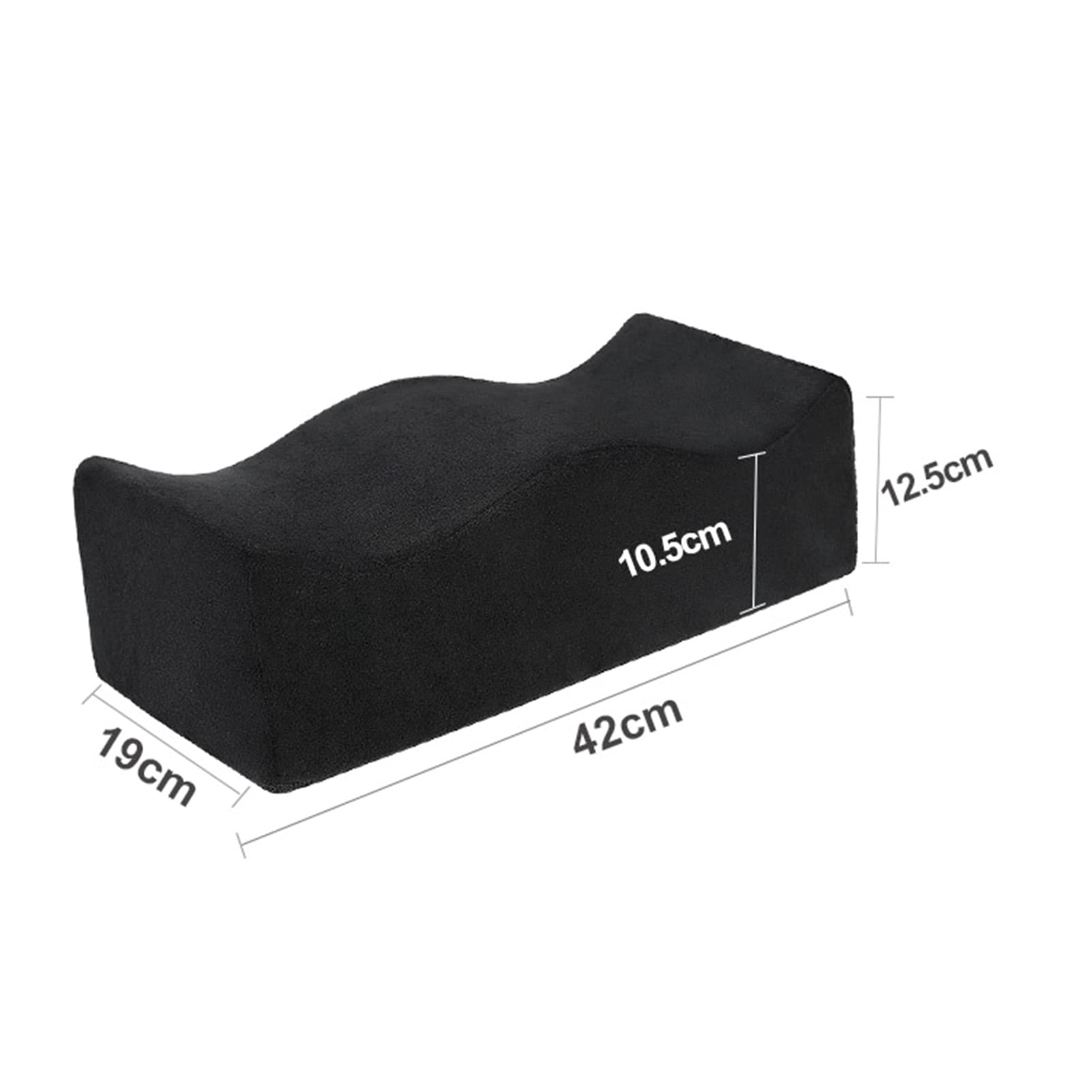 Tissting Coussin de Siège Noir Ergonomique 42cm